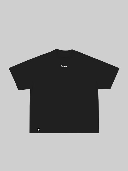 Camiseta oversize negra básica