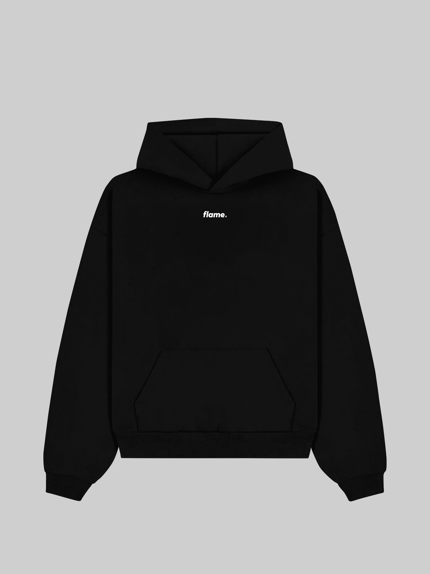 Black Oversized Hoodie - The Creation of Adam