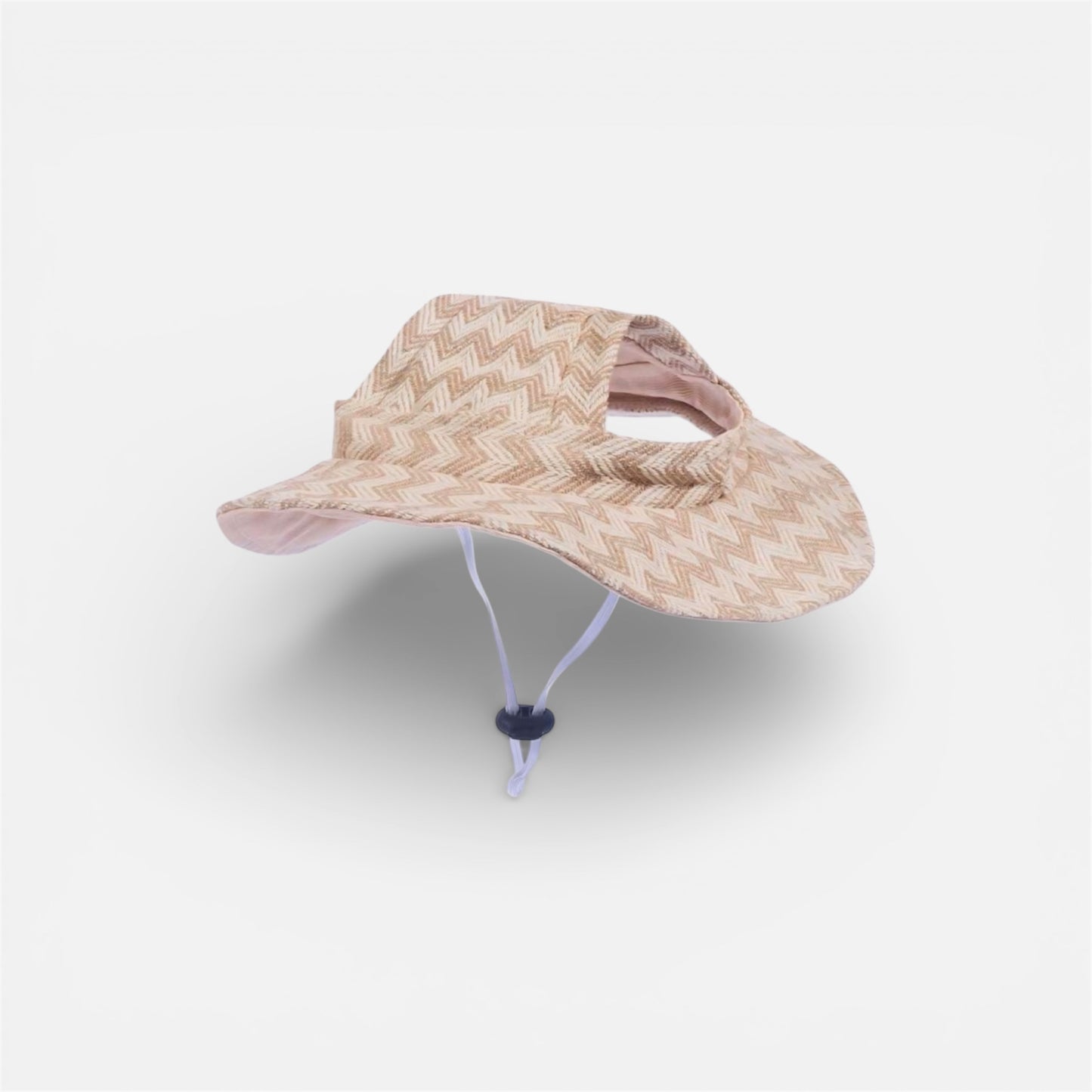Beige Dog Bonnet Hat