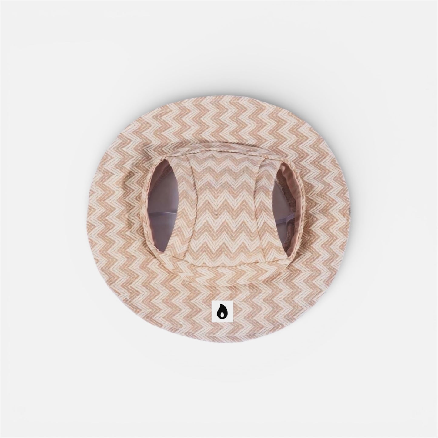 Beige Dog Bonnet Hat